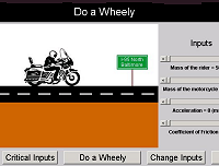 Motorcycle Wheely Applet