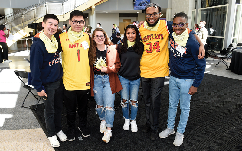 Group of UMD Students in Kim Engineering Building