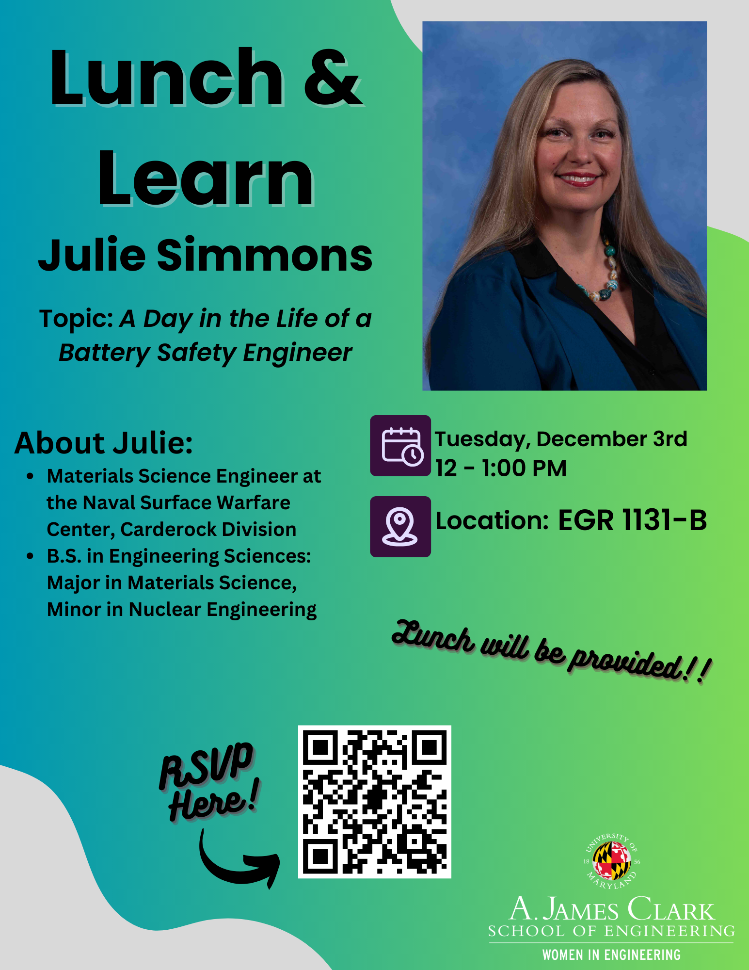 Julie Simmons Lunch and Learn Flyer