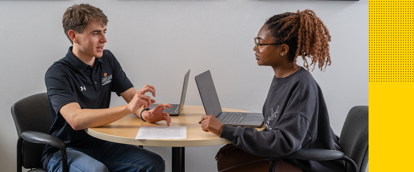 Students Working together at Table