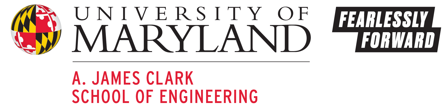 University of Maryland A. James Clark School of Engineering Fearlessly Forward Campaign Logo
