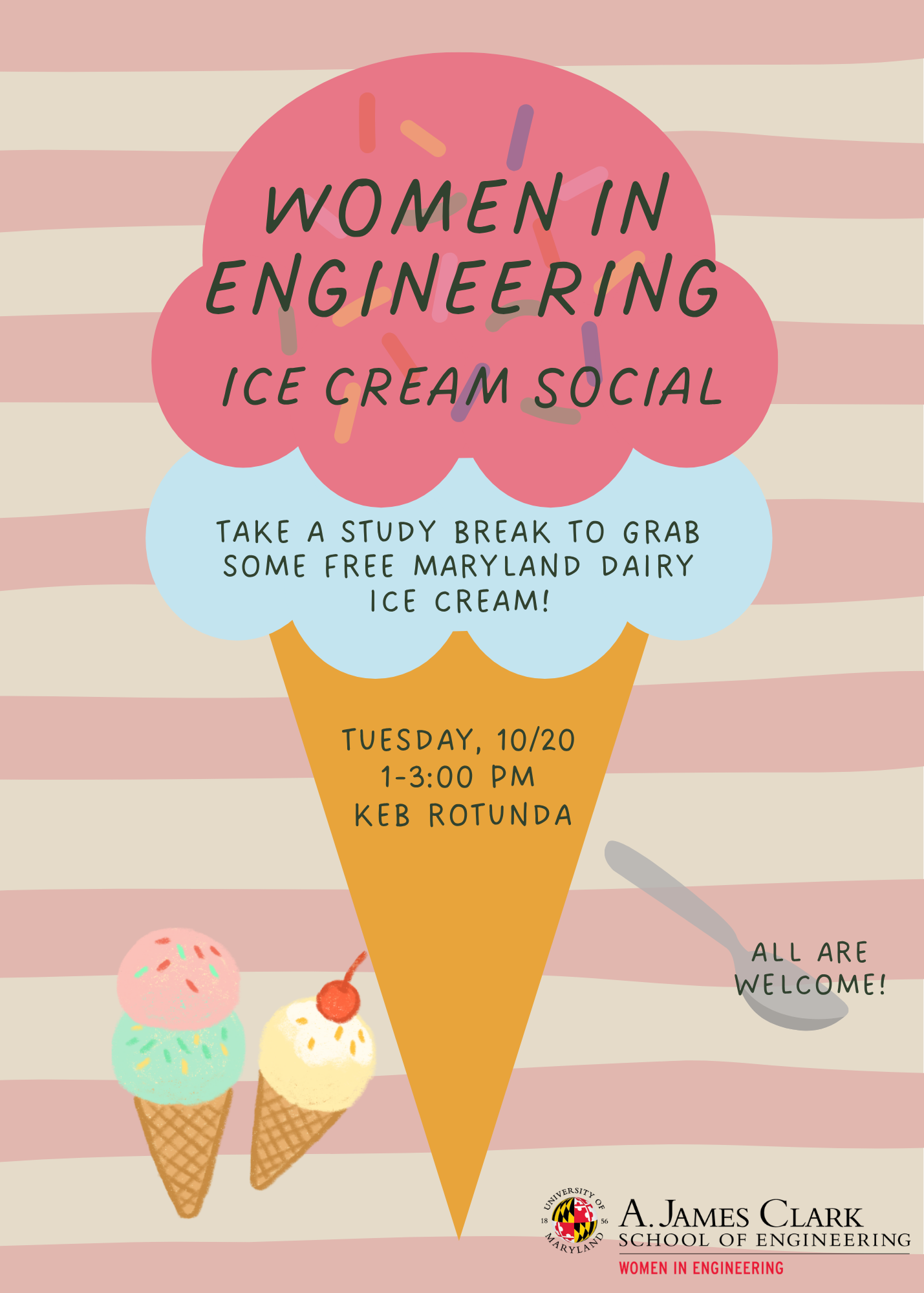 WIE Fall Ice Cream Social Flyer
