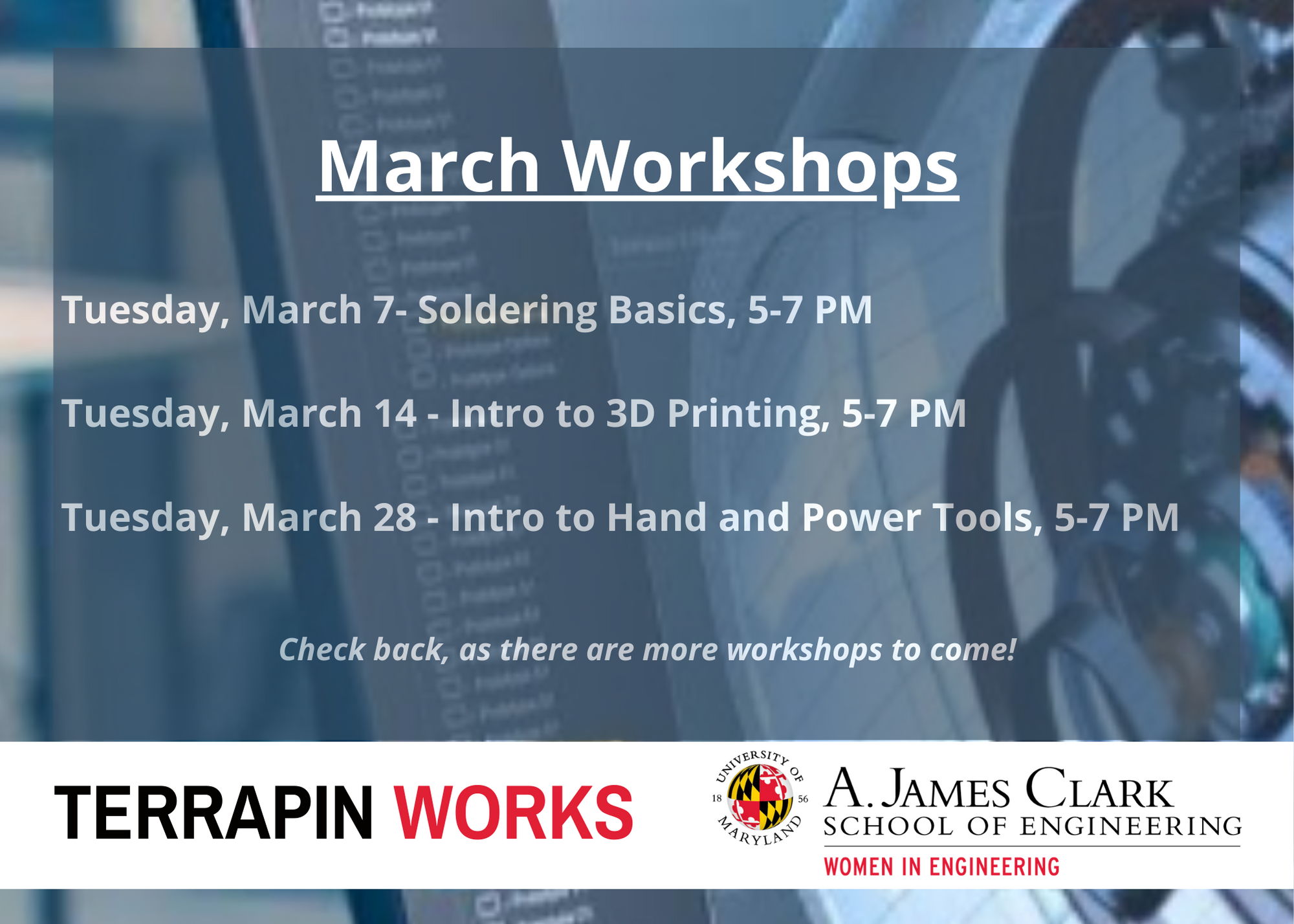 Terrapin Works March Events