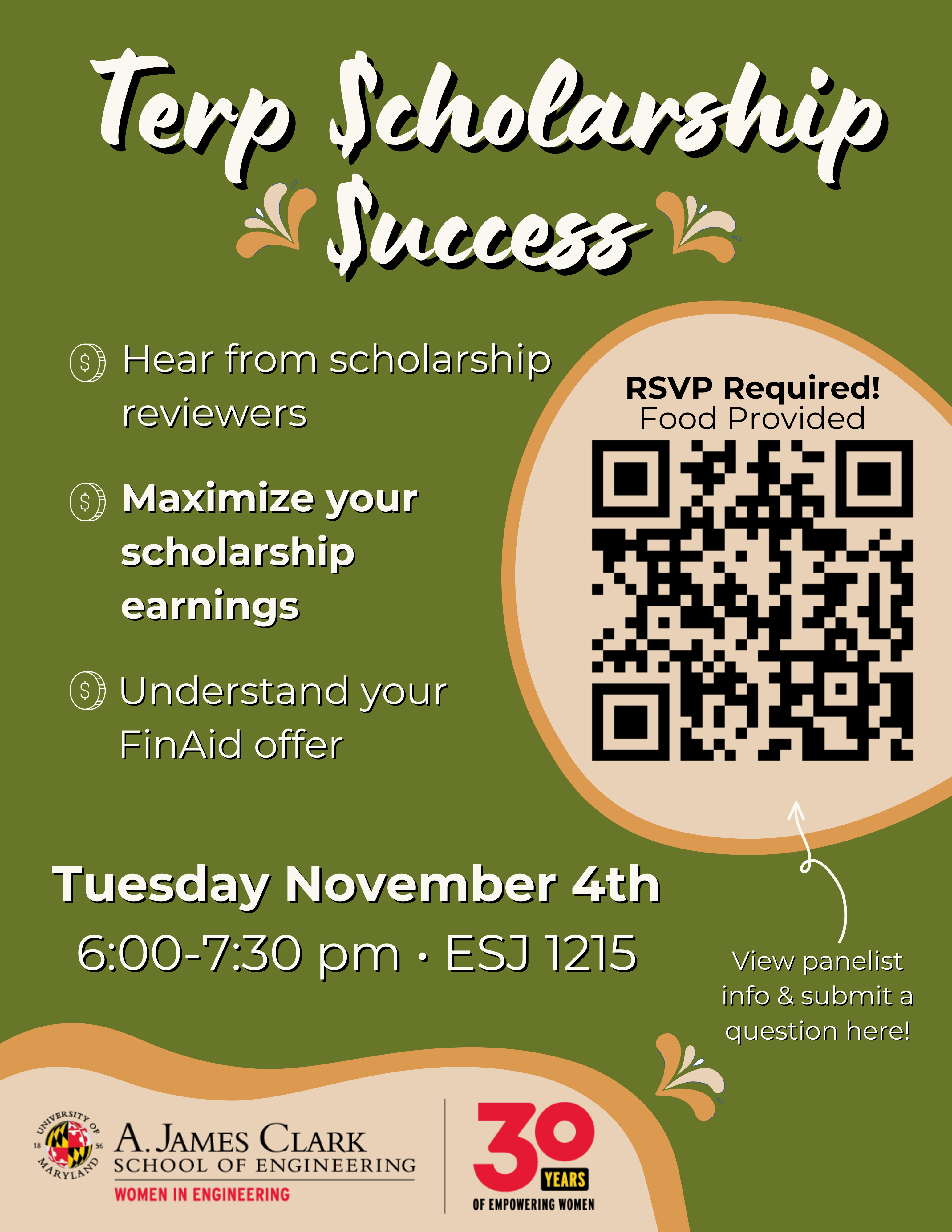 Flyer for Terp Scholarship Success Flyer for Terp Scholarship Success
