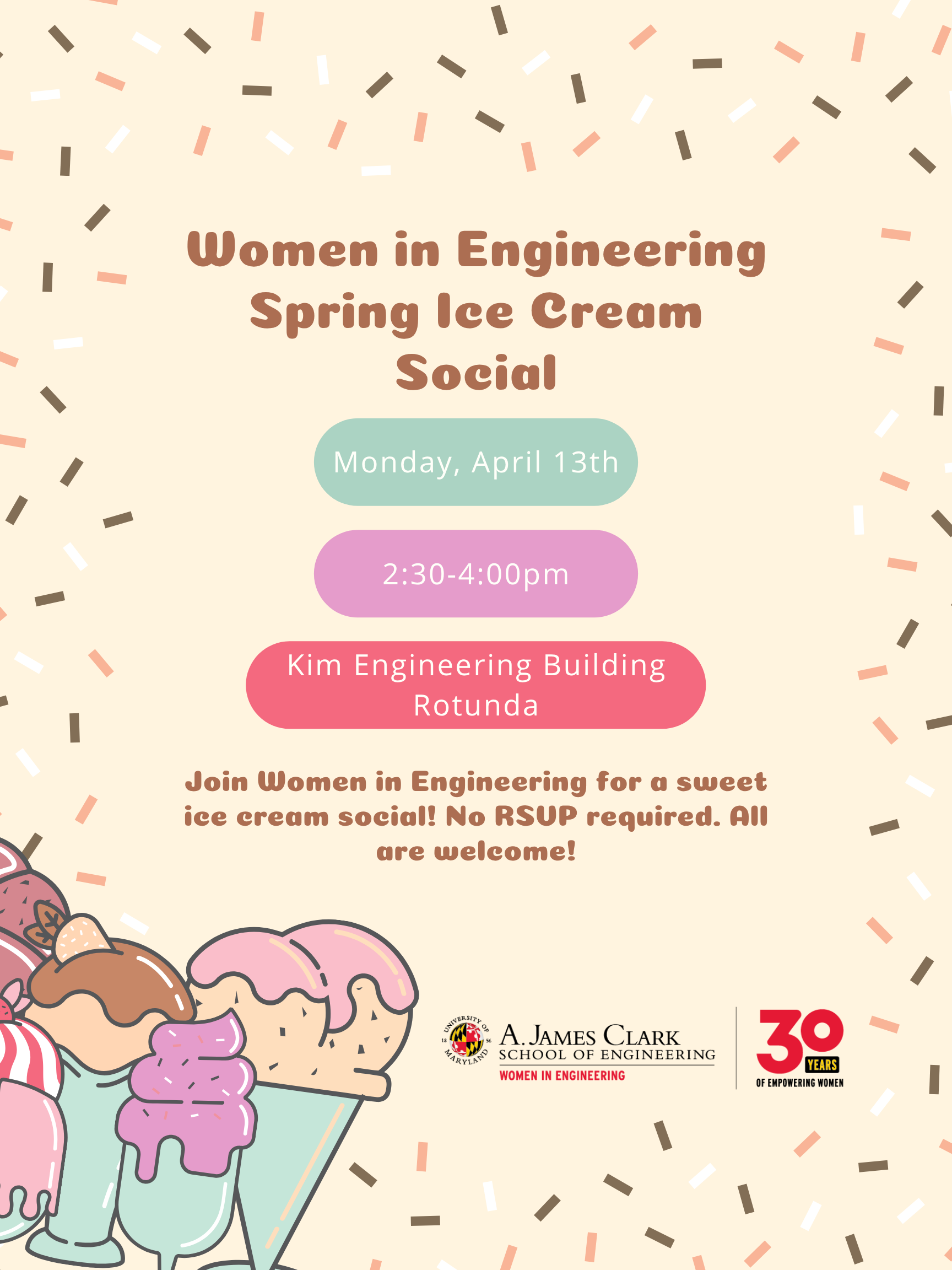 WIE Ice Cream Social Flyer
