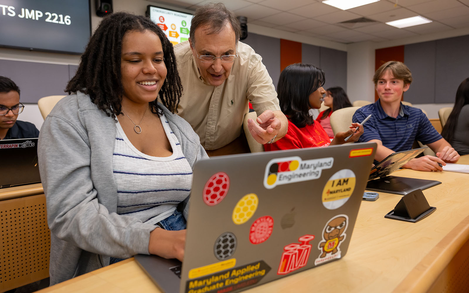 George Syrmos offers an explanation to a MAGE student