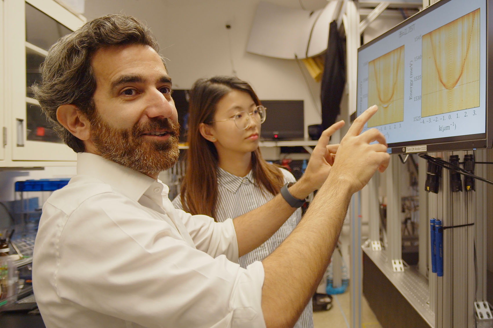 Mohammad Hafezi in a lab