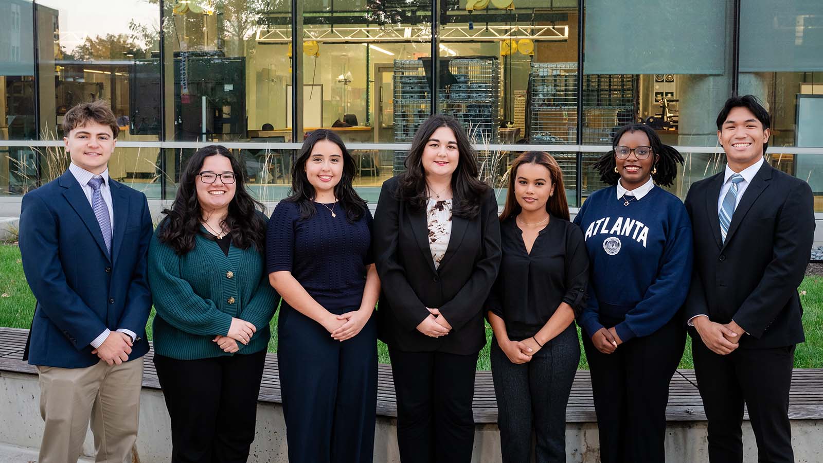 Miko Siarez and members of his Clark Scholars cohort
