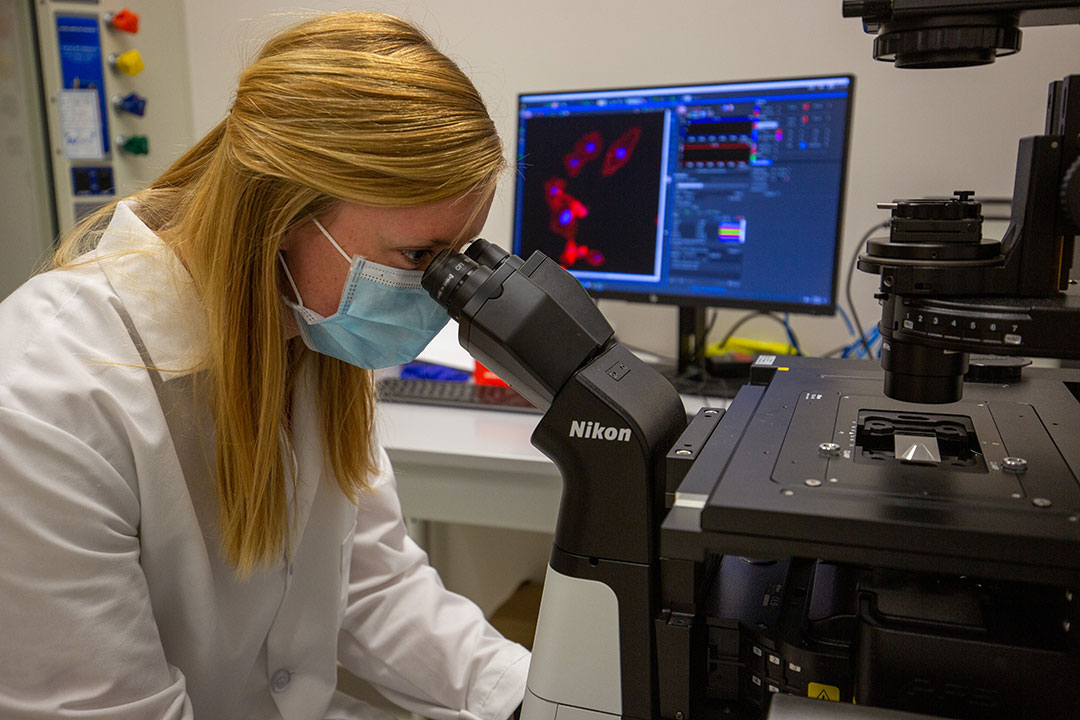 Callie Weber in the Vascular Kinetics Lab
