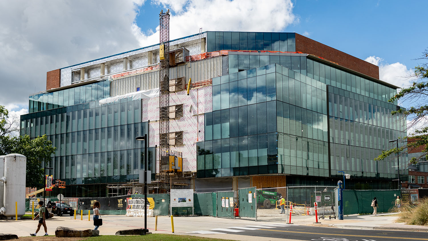Exterior of Zupnik Hall under construction